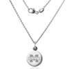 Mississippi State Necklace with Charm in Sterling Silver view 2
