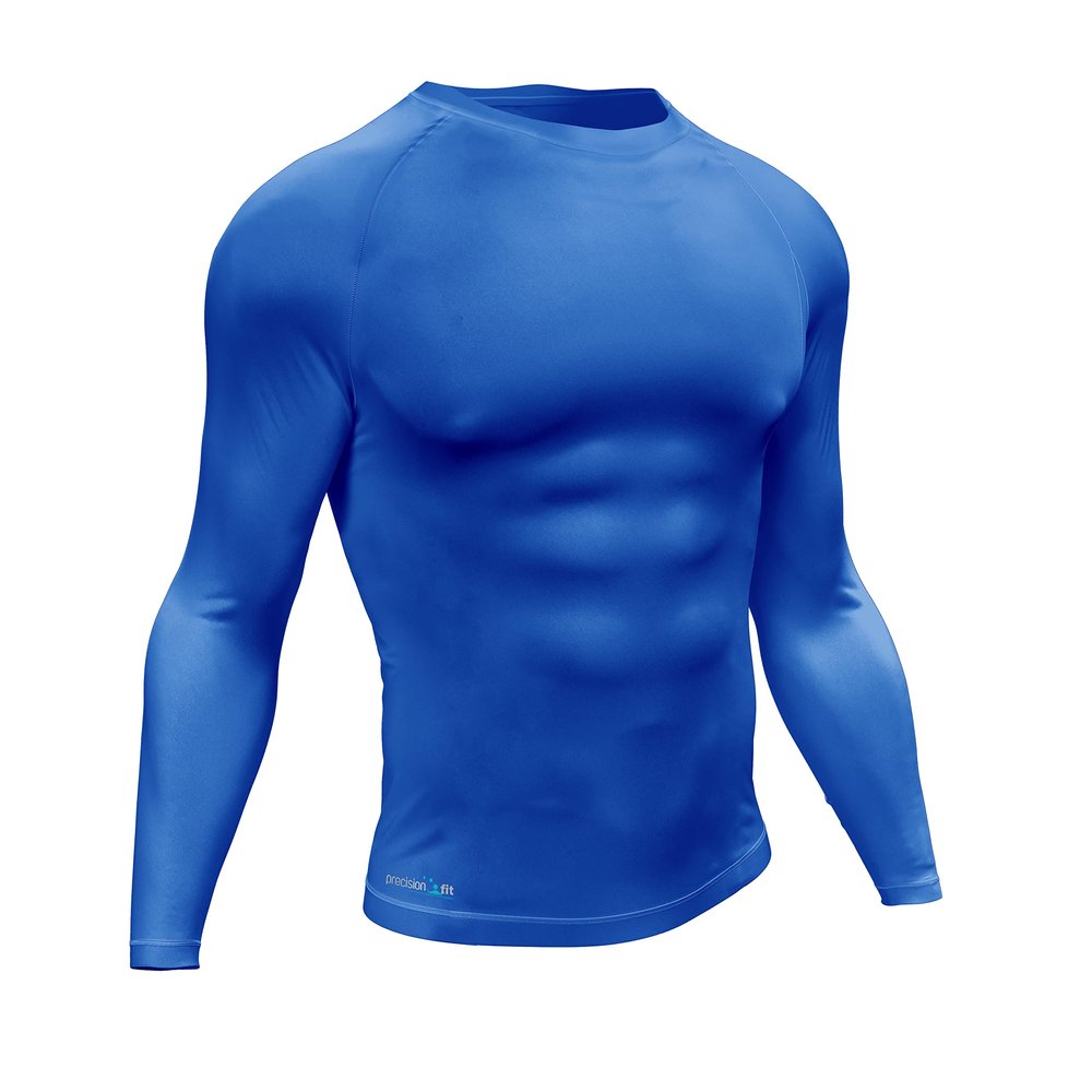 Precision Essential Baselayer Long Sleeve Shirt Adult -Royal-DS