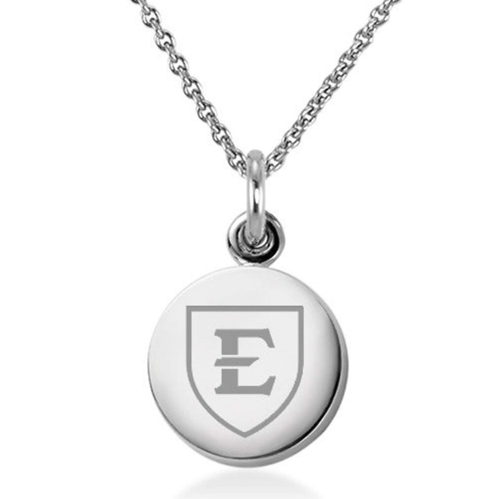 M. LA HART East Tennessee State University Necklace with Charm in Sterling Silver