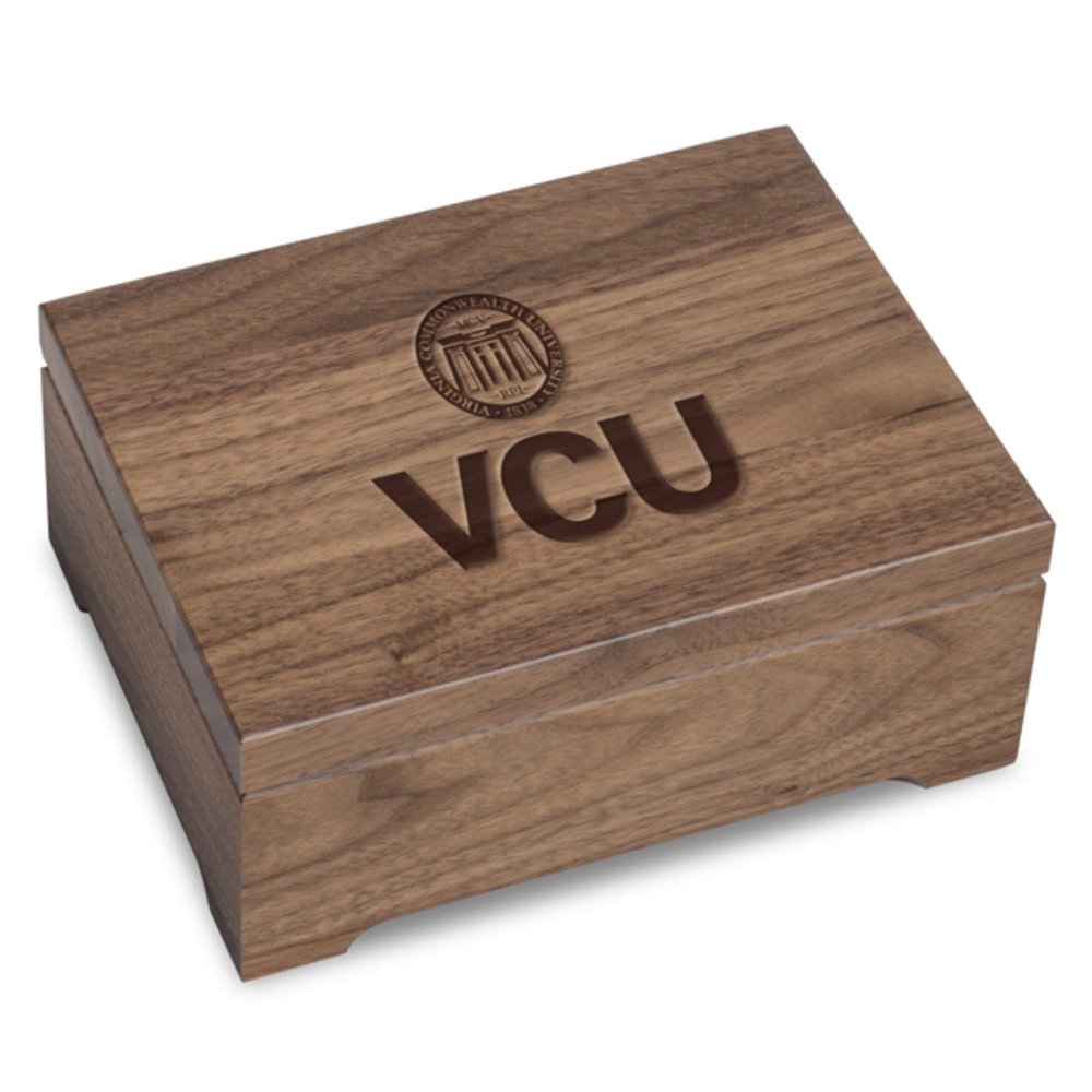 M. LA HART Virginia Commonwealth University Solid Walnut Desk Box