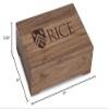 M. LA HART Rice University Solid Walnut Desk Box view 3