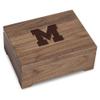 M. LA HART University of Michigan Solid Walnut Desk Box view 1