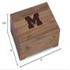 M. LA HART University of Michigan Solid Walnut Desk Box view 3