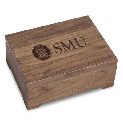 M. LA HART Southern Methodist University Solid Walnut Desk Box