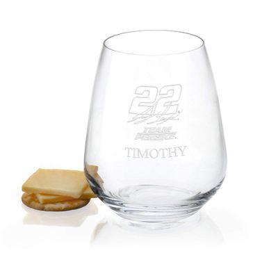 Joey Logano Stemless Wine Glass