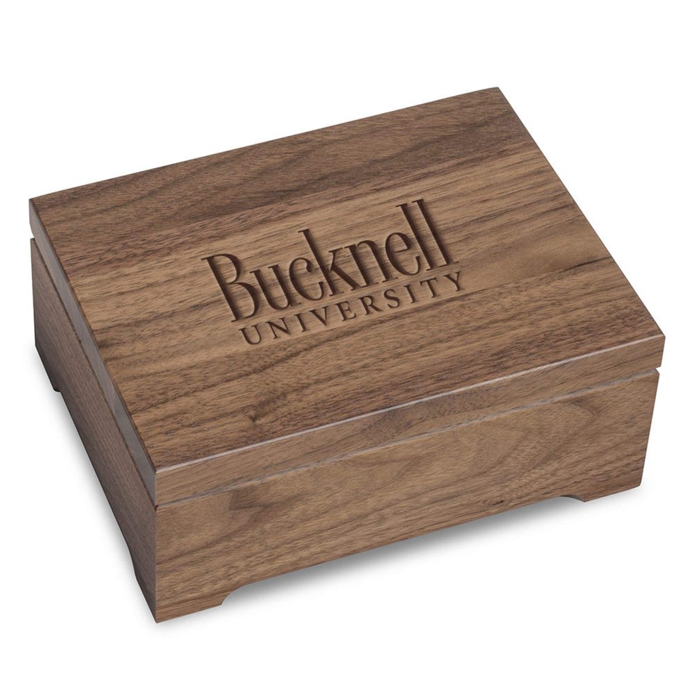 M. LA HART Bucknell University Solid Walnut Desk Box