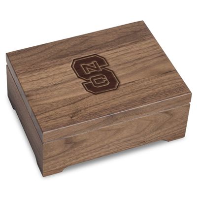M. LA HART North Carolina State Solid Walnut Desk Box