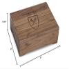 M. LA HART Emory University Solid Walnut Desk Box view 3