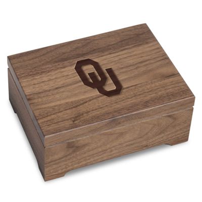 M. LA HART University of Oklahoma Solid Walnut Desk Box