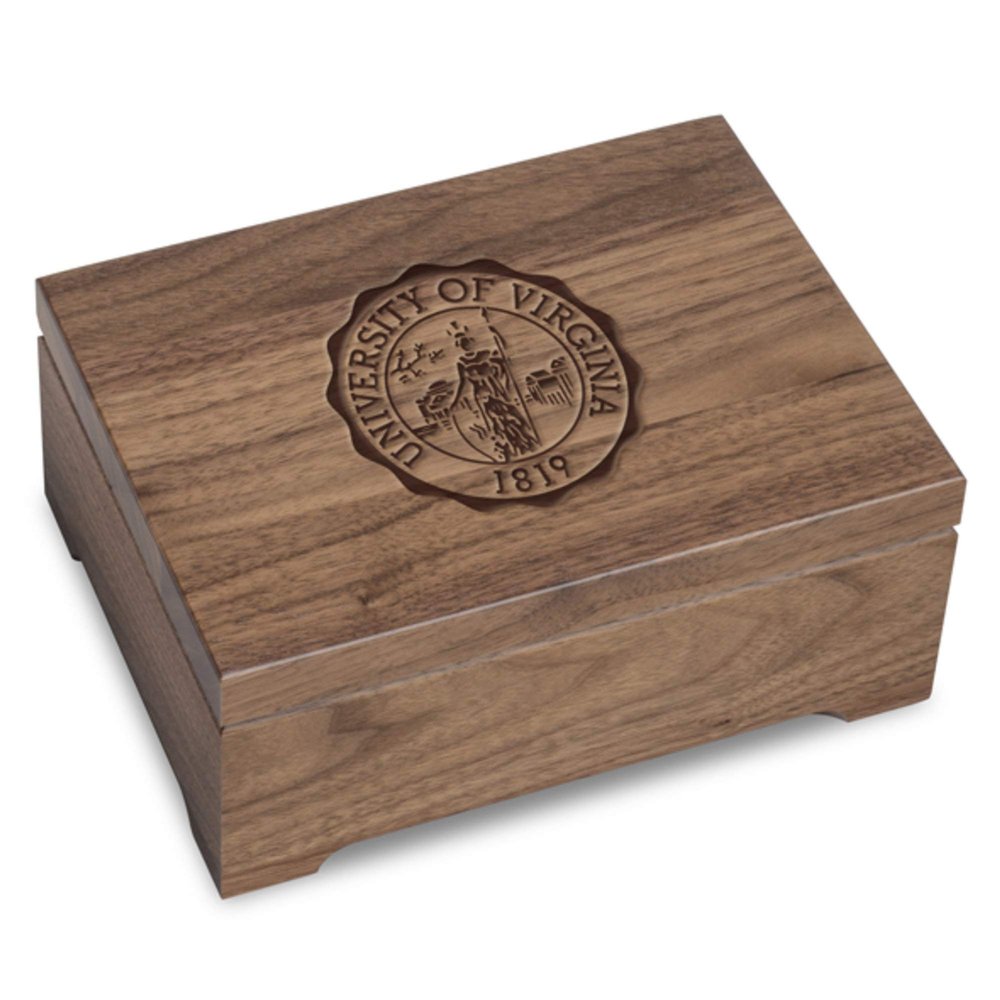 M. LA HART University of Virginia Solid Walnut Desk Box