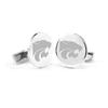 Kansas State University Cufflinks in Sterling Silver view 1