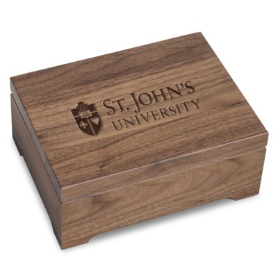 M. LA HART St. John's University Solid Walnut Desk Box