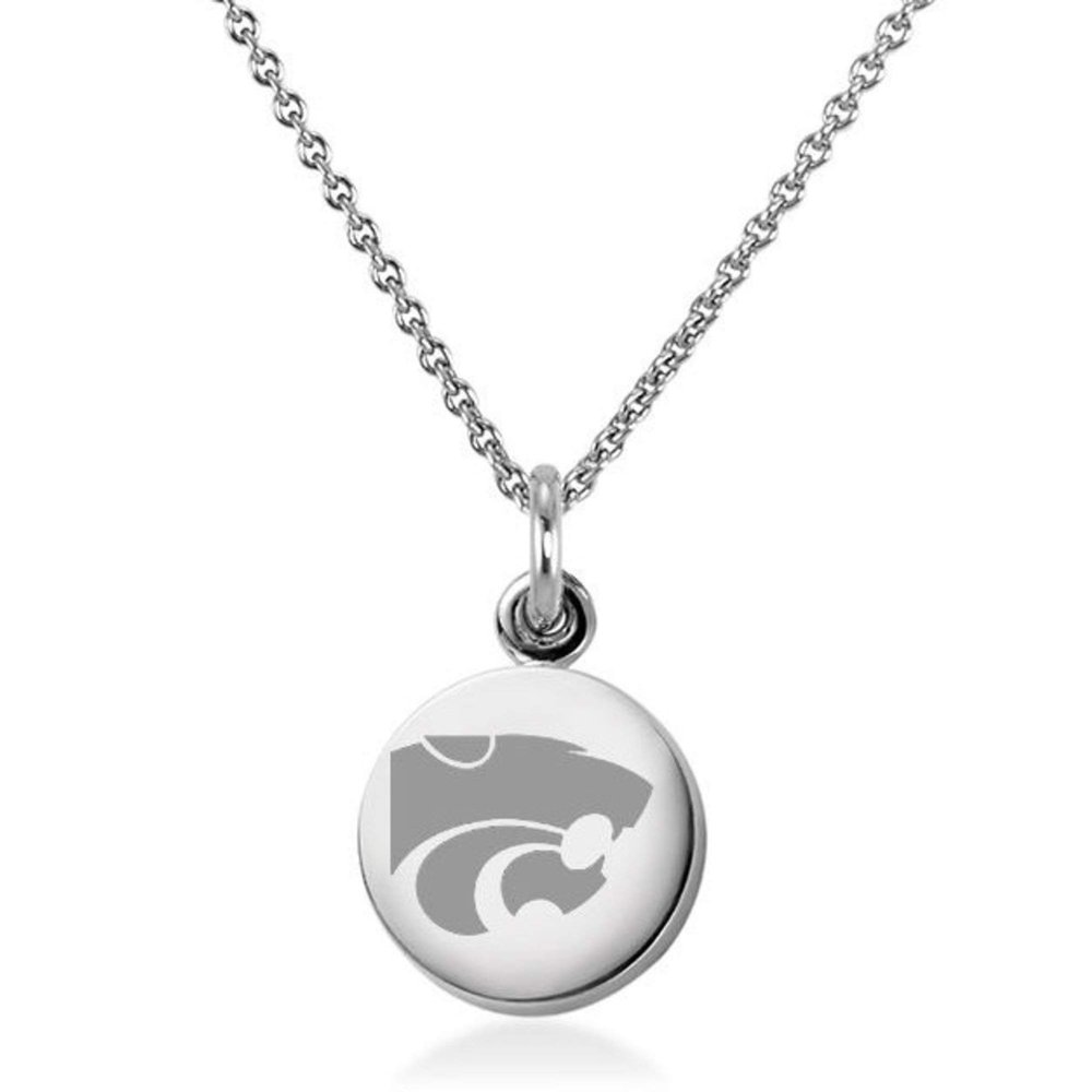 M. LA HART Kansas State University Necklace with Charm in Sterling Silver