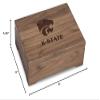 M. LA HART Kansas State University Solid Walnut Desk Box view 3