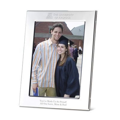 M. LA HART University of Arizona Polished Pewter 5x7 Picture Frame
