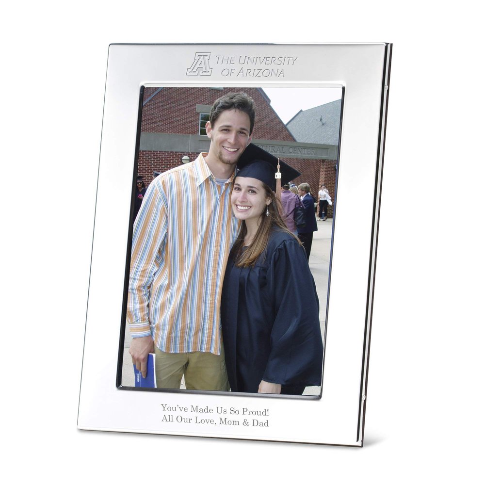 M. LA HART University of Arizona Polished Pewter 5x7 Picture Frame