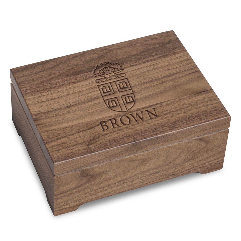 M. LA HART Brown University Solid Walnut Desk Box