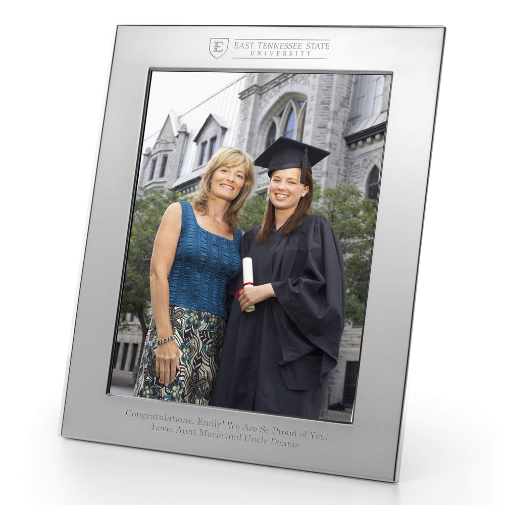 M. LA HART East Tennessee State University Polished Pewter 8x10 Picture Frame