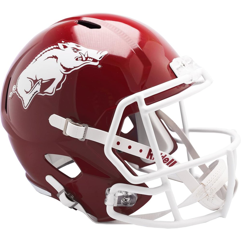 NCAA Arkansas Razorbacks Helmet Full Size ReplicaHelmet Replica Full Size Speed Style, Team Colors, One Size