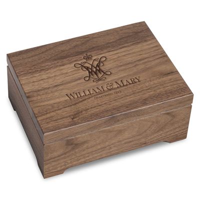 M. LA HART College of William & Mary Solid Walnut Desk Box