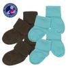Babysoy Newborn Baby Boy Gripper Socks - Toddler Ankle Non-Slip Socks with Grips- Pack of 4s  (0-6 Months,Chocolate-lake) view 3