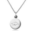 M. LA HART University of Arkansas Necklace with Charm in Sterling Silver view 1