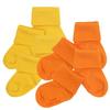 Babysoy Unisex Newborn Baby Gripper Socks - Toddler Ankle Non-Slip Socks with Grips- Pack of 4s (4T, Tang/Sunshine)