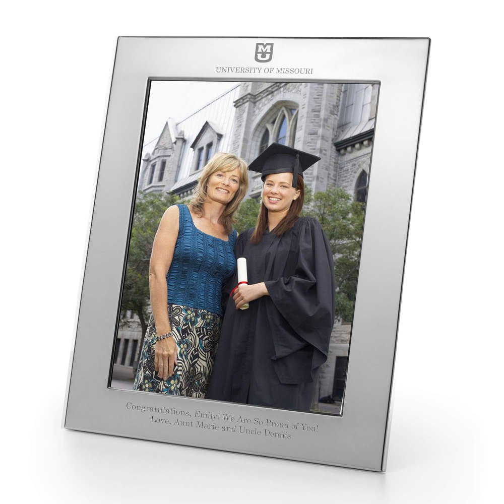 M. LA HART University of Missouri Polished Pewter 8x10 Picture Frame