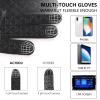 Achiou Winter Gloves, Glove for Men Women, Upgraded Touch Screen Texting Warm Running with Thermal Soft Knit Lining view 3