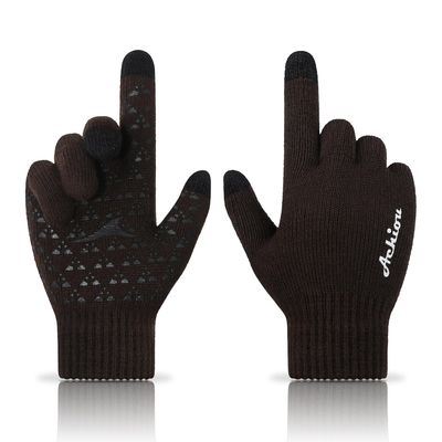 Achiou Winter Gloves, Glove for Men Women, Upgraded Touch Screen Texting Warm Running with Thermal Soft Knit Lining