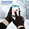 Achiou Winter Gloves, Glove for Men Women, Upgraded Touch Screen Texting Warm Running with Thermal Soft Knit Lining view 2