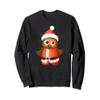 Cute Christmas Sweatshirt Men Women Funny Santa Owl Graphic view 1