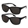 Edge I-Wear Classic Square Sunglasses for Women Men Tinted Sunlgasses 1409-SD-1(BLK.sd) view 3
