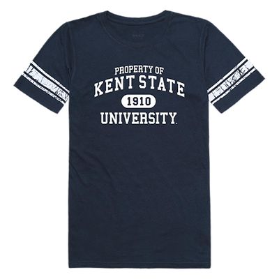Kent Julian Edelman Kent State Golden Flashes NCAA Women's Property Football T Shirt - Navy, X-Large