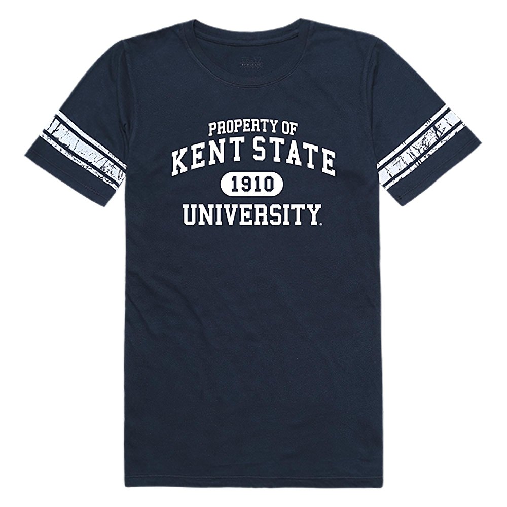 Kent Julian Edelman Kent State Golden Flashes NCAA Women's Property Football T Shirt - Navy, X-Large