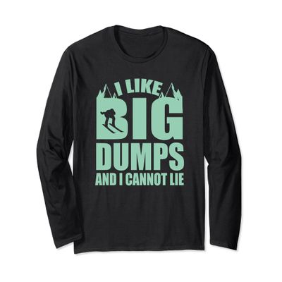 Big Dumps Funny ski T-shirt for Kids & Teens Skiing Gift