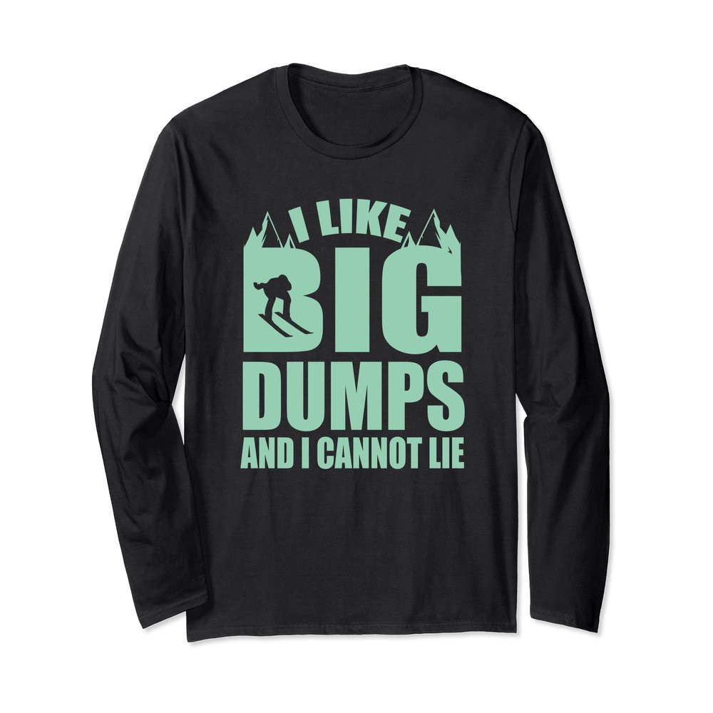 Big Dumps Funny ski T-shirt for Kids & Teens Skiing Gift