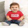 First Birthday Outfit boy 1st Birthday boy Gifts one Year Old Baby Boys Shirt (Red, 12 Months) view 3