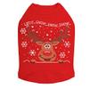 Let it Snow - Red Nose Reindeer - Bling Rhinestone Christmas Dog Shirt, 3XL Red view 1