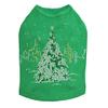 Christmas Tree in The City - Bling Rhinestone Christmas Dog Shirt, 4XL Kelly Green view 1
