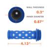 SAPLIZE Kids Bike Handlebar Grips, Shorter Length(4.13"), for Kids Girls Boys Bikes, Balance Bikes, Road Bikes and Scooters, with Tassel Streamers, Blue view 3