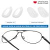 4 Pairs Replacement Nosepieces Nose Pads for Oakley Feedback OO4079 | Holbrook Metal OO4123 | Crosshair New 2012 OO4060 | Elmont M L OO4119; for Arnette Dean AN4205 Sunglass view 2