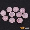 GEM-Inside Rose Quartz Gemstone Cabochon for Jewelry Crystal Flat Back Round Semi Precious 5PCS 20mm CAB view 2