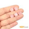 GEM-Inside Rose Quartz Gemstone Cabochon for Jewelry Crystal Flat Back Round Semi Precious 5PCS 20mm CAB view 4