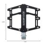 Exustar PB525 CNC Aluminium Pedals BMX Freeride Flat Pedals, 9/16", Black view 3