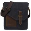 VASCHY Small Messenger Bag, Vintage Canvas Leather Lightweight Crossbody Man Purse Bag view 1