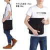 VASCHY Small Messenger Bag, Vintage Canvas Leather Lightweight Crossbody Man Purse Bag view 2