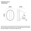 MFC PRO Red Oval Rear Bicycle Mudguard Fender Cycling Safety Warning Reflectors for Cruiser Bikes (Red) view 3