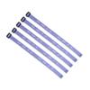 (5) Pack - W.W.J.D. Bracelets - 22 Individual Colors To Choose From - Mix and Match (Pastel Purple & White) view 1