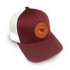 South Carolina Pride Leather Patch Trucker Hat Maroon/White view 1